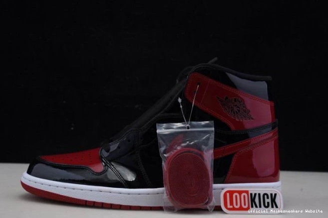 555088-063 Bred Patent High 1 Air Jordan OG 0704